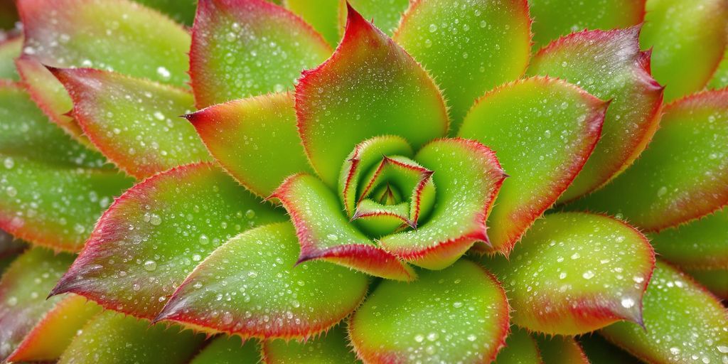 Suculenta sana con hojas brillantes.