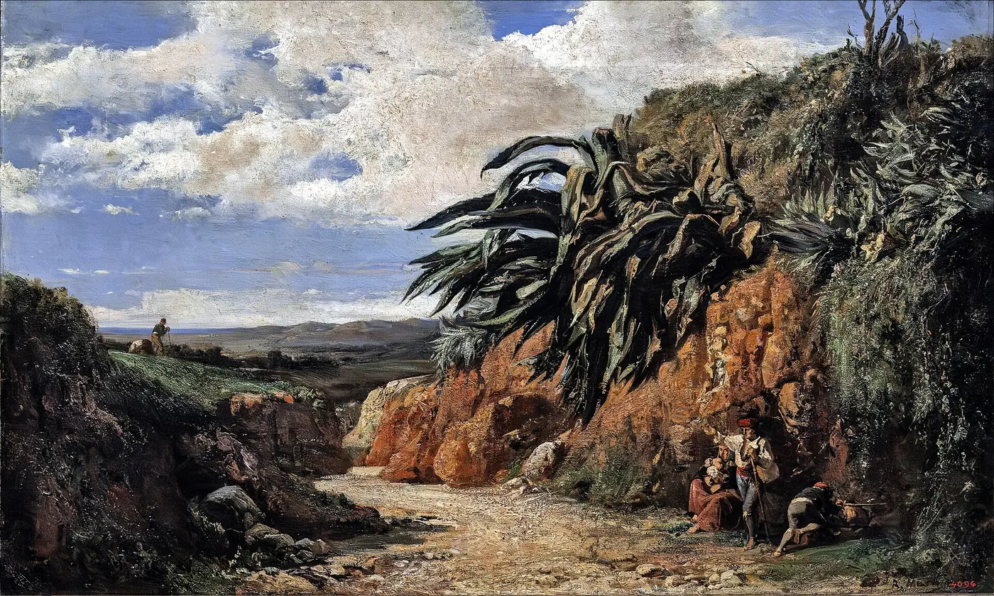 “Agave prosperando en paisaje árido como ejemplo de eficiencia CAM”